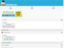 Tablet Screenshot of educatepk.com